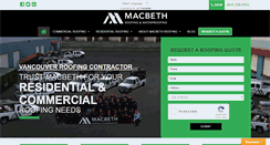 Desktop Screenshot of macbethroof.com
